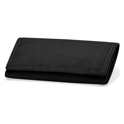 BagBase Jednoduchá peněženka na suchý zip Černá