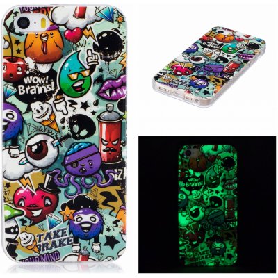 Pouzdro Luminous iPhone 5 / 5S / SE kryt svítící Graffiti Urban Art – Zbozi.Blesk.cz