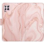 Pouzdro iSaprio Flip s kapsičkami na karty - RoseGold Marble Huawei P40 Lite – Hledejceny.cz