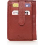 Delami Kožené pouzdro na doklady Nina červená – Zboží Živě