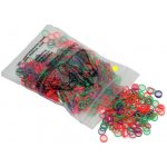 Lainee gumičky latex bands "MEDIUM weight" na Top knot 0,80 cm fosforově zelená 100 ks – Zboží Dáma