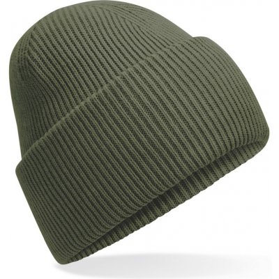 Beechfield Čepice Recycled B385R s manžetou olive green Olivová – Hledejceny.cz