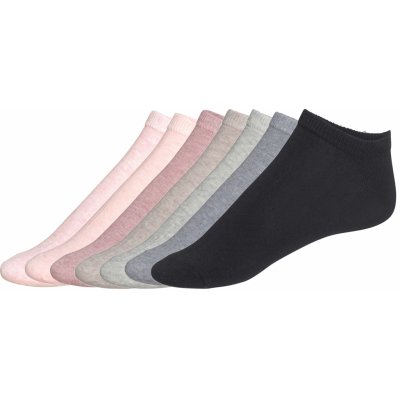 Esmara dámské nízké ponožky 7 párů růžová/béžová/černá – Sleviste.cz