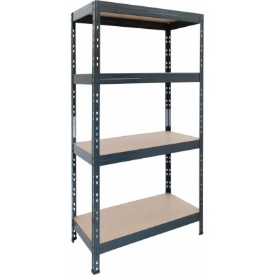 AR Shelving Regál Rivet 180 x 75 x 35 cm 4 police antracit – Sleviste.cz