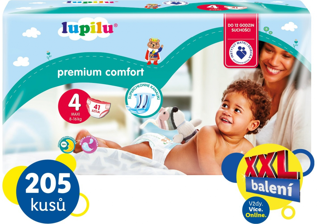 LUPILU XXL Premium Comfort 4 MAXI 205 ks od 890 Kč - Heureka.cz