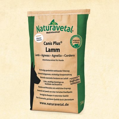 Naturavetal CANIS PLUS jehněčí maso malé 5 kg