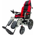 Zoela 6005 Elektrický Invalidní vozík Stříbrný rám Červené polstrování – Sleviste.cz