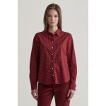 Gant REG DOT PRINT CTN VOILE SHIRT PLUMPED RED – Zboží Dáma