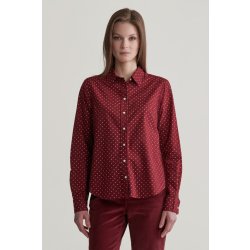 GANT REG DOT PRINT CTN VOILE SHIRT PLUMPED RED