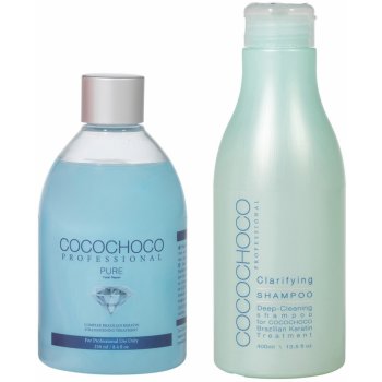 Cocochoco Pure Brazilský keratin 250 ml + čistící šampon 150 ml dárková sada