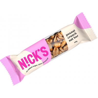 Nick's Ořechová tyčinka křupavé arašídy 40 g – Zboží Dáma