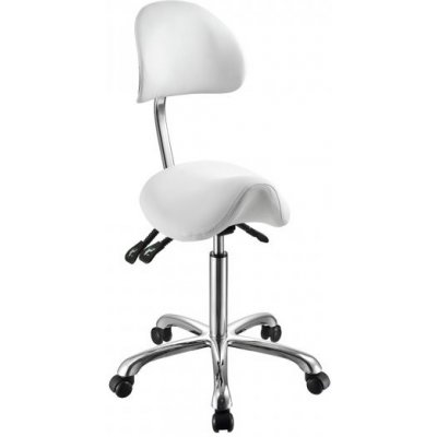 Weelko kosmetický taburet 1025A židle bílá – Zboží Dáma