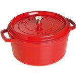 Staub Cocotte hrnec kulatý 26 cm 5,2 l červený – Zboží Dáma