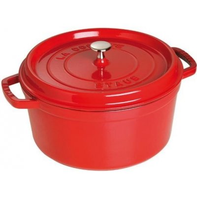 Staub Cocotte hrnec kulatý 26 cm 5,2 l červený – Zboží Dáma