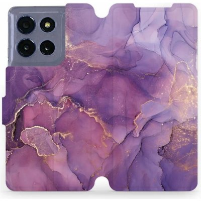 Mobiwear Flipové Motorola Moto G86 5G VP20S Fialový mramor – Zboží Mobilmania