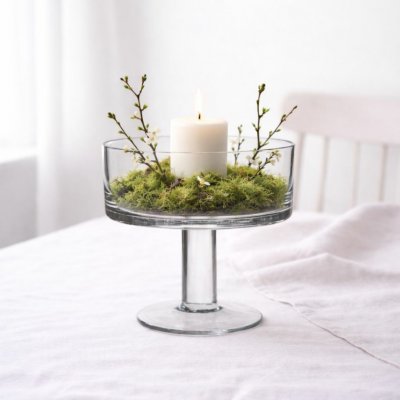 Wikholm Form Skleněná mísa/svícen na noze Laila klasická – Sleviste.cz