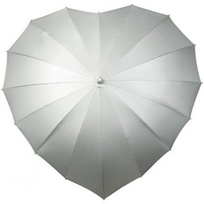 Heart dámský holový deštník stříbrný – Zboží Mobilmania