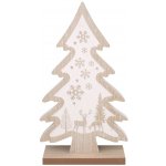 Anděl Přerov s.r.o. Strom s bílým potiskem dřevěný na postavení 17 x 30 x 5 cm – Hledejceny.cz