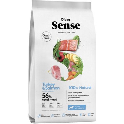 Dibaq Sense Dog Puppy Salmon&Turkey Grain Free 2 x 12 kg