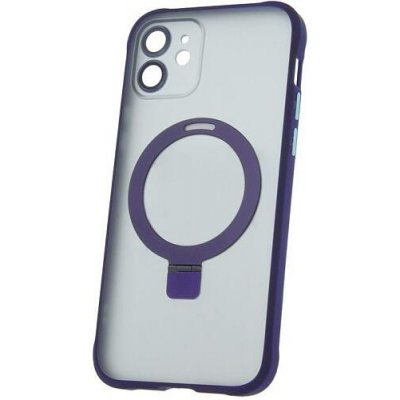 Pouzdro CPA Silikonové TPU Mag Ring iPhone 12 fialové
