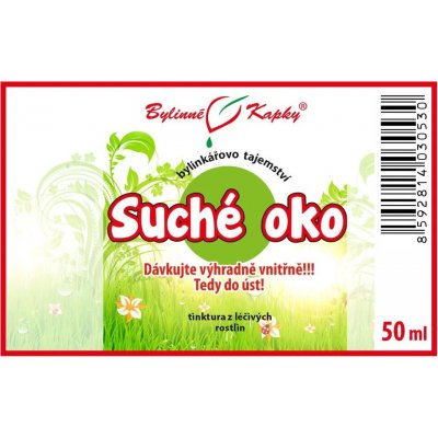 Bylinné kapky tinktura Bylinkářovo tajemství Suché oko 50 ml – Hledejceny.cz