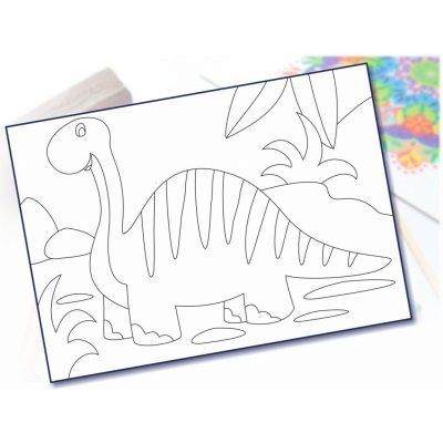 Radost v písku Šablona na pískování brachyosaurus A5 148 x 210 mm – Zboží Dáma Radost v písku Šablona na pískování brachyosaurus A5 148 x 210 mm – Zboží Dáma