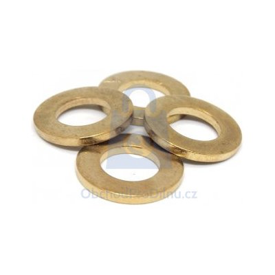 Podložka plochá, DIN 125A, mosazná (Ms) 4,3 - hobby balení, balení 1 ks – Sleviste.cz