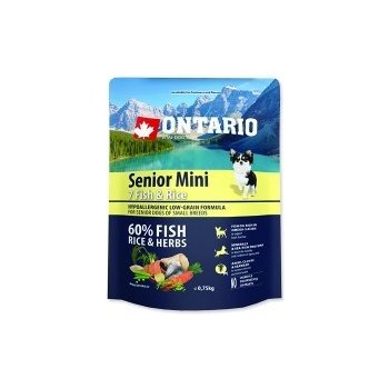 Ontario Senior Mini Fish & Rice 0,75 kg