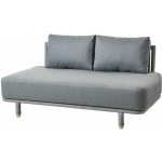 Cane-line 2-místný Moments Cane-line 157x89x80 cm kov výplet lanko Soft Rope grey sedáky AirTouch grey – Hledejceny.cz