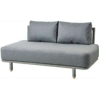 Cane-line 2-místný Moments Cane-line 157x89x80 cm kov výplet lanko Soft Rope grey sedáky AirTouch grey – Hledejceny.cz