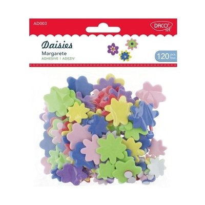DACOart Pěnové výseky KVĚTY samolepicí - 120 ks – Zboží Dáma