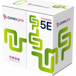 Conexpro 5EUTP UTP, CAT5e, PVC, 24AWG, 305m, šedý