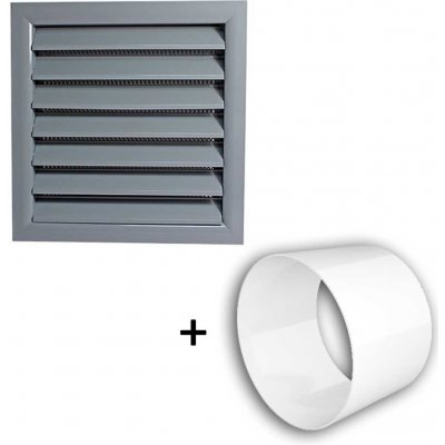 MIKAWI 140 x 140 límec d100 ŠEDÁ + Spojka d104 jako ukotvení14-0473S – Hledejceny.cz