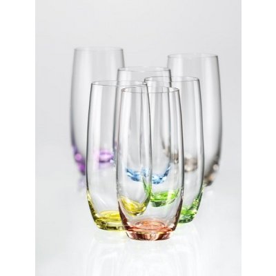 Crystalex Barevné sklenice Club rainbow 6 ks 350 ml – Zboží Mobilmania
