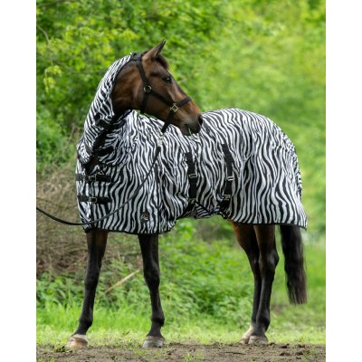 HKM Deka proti hmyzu s krkem zebra black white – Zboží Mobilmania