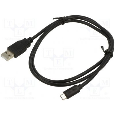 ART AL-OEM-106 USB 2.0, USB A vidlice,USB B micro vidlice, 1m, černý – Zbozi.Blesk.cz