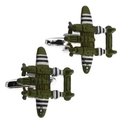 LMK manžetové knoflíčky Letadlo P-38 Lightning – Zboží Mobilmania