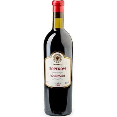 Tavankari Červené Saperavi gruzínské suché červené 2018 12,5% 0,75 l (holá láhev) – Hledejceny.cz