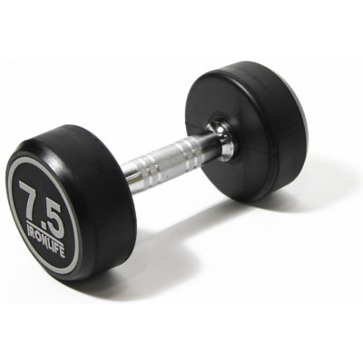 IRONLIFE Jednoruční činka pogumovaná 7,5 kg – Sleviste.cz
