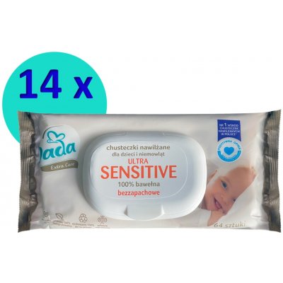 Dada Extra Care vlhčené ubrousky Ultra sensitive 14 x 64 ks – Hledejceny.cz