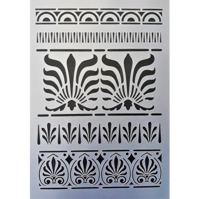 Daily ART Šablona plastová Řecké ornamenty A4 – Zboží Dáma