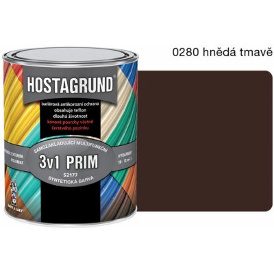 BARVY A LAKY HOSTIVAŘ HOSTAGRUND prim 3v1 S2177/0280 0,6L hněď tmavá – Hledejceny.cz