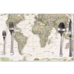 Sablio prostírání Mapa světa 40x30cm – Zboží Mobilmania
