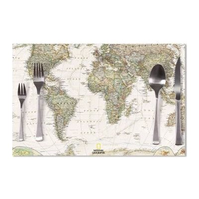 Sablio prostírání Mapa světa 40x30cm – Zboží Mobilmania