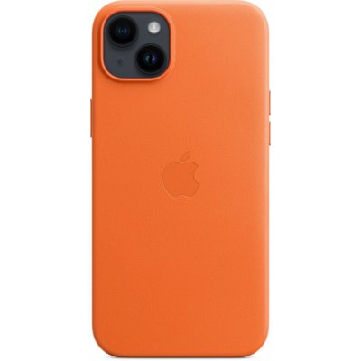 Apple Leather Case s MagSafe pro iPhone 14 Plus - oranžový MPPF3ZM/A – Zboží Mobilmania