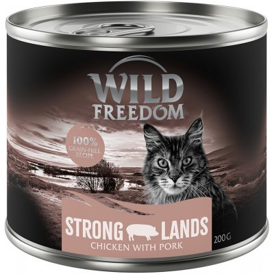 Wild Freedom Adult bez obilovin Strong Lands vepřové a kuřecí 6 x 0,2 kg