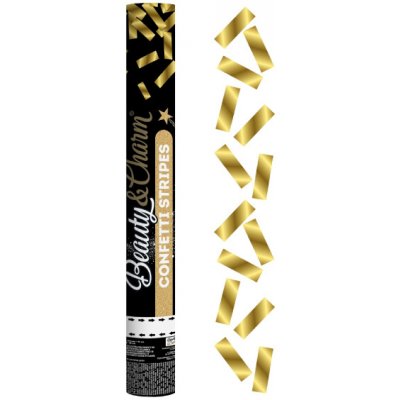 GoDan Konfety vystřelovací kolečka zlatá a stříbrná 40 cm – Zboží Dáma