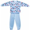 Dětské pyžamo a košilka Esito chlapecké pyžamo Bagr modrá