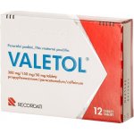 VALETOL POR 300MG/150MG/50MG TBL NOB 12 – Hledejceny.cz