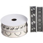 Det Gamle Apotek Dekorativní stuha Star Collection 5 m Parohy, šedá barva, textil – Zboží Dáma